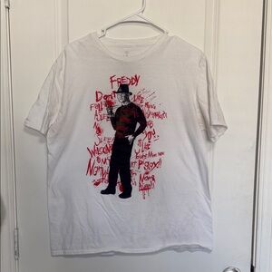 Freddy Krueger White Graphic Tee